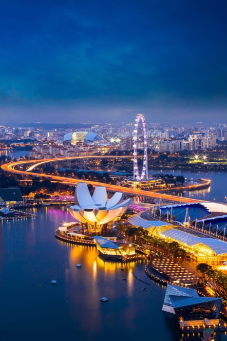 Singapore at night - Marina Bay